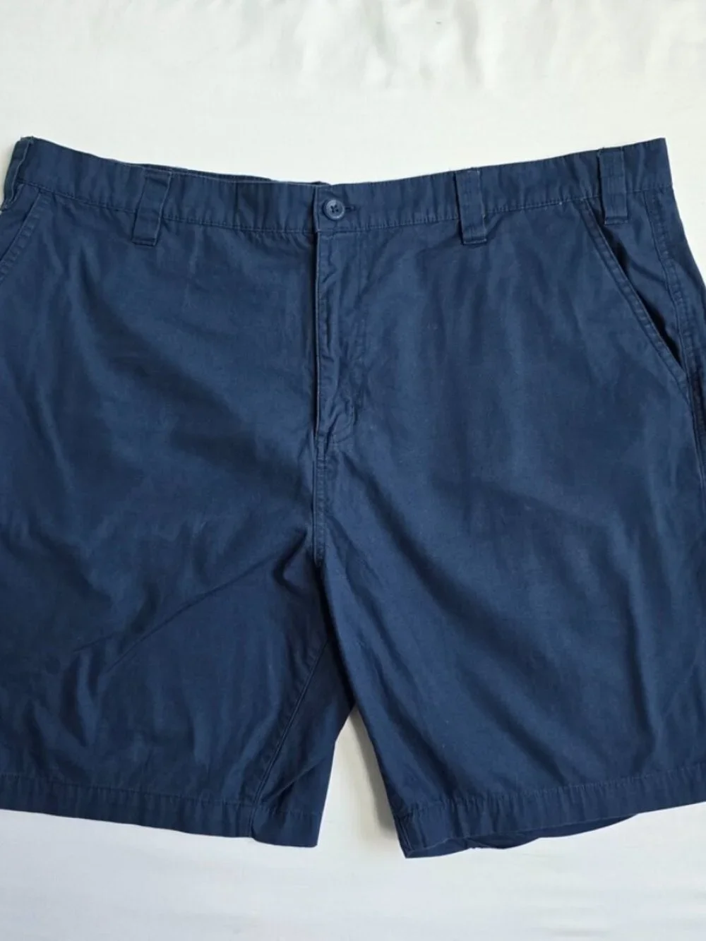 Eddie Bauer Men's Classic Fit Canvas Utility Shorts TWO pairs 42 Blue and Green
